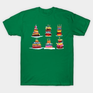Birthday Cake Set T-Shirt